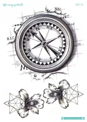 Compass and map