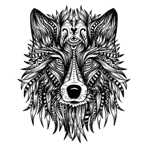 Mandala Wolf